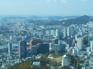 Seoul from the top of the Tower